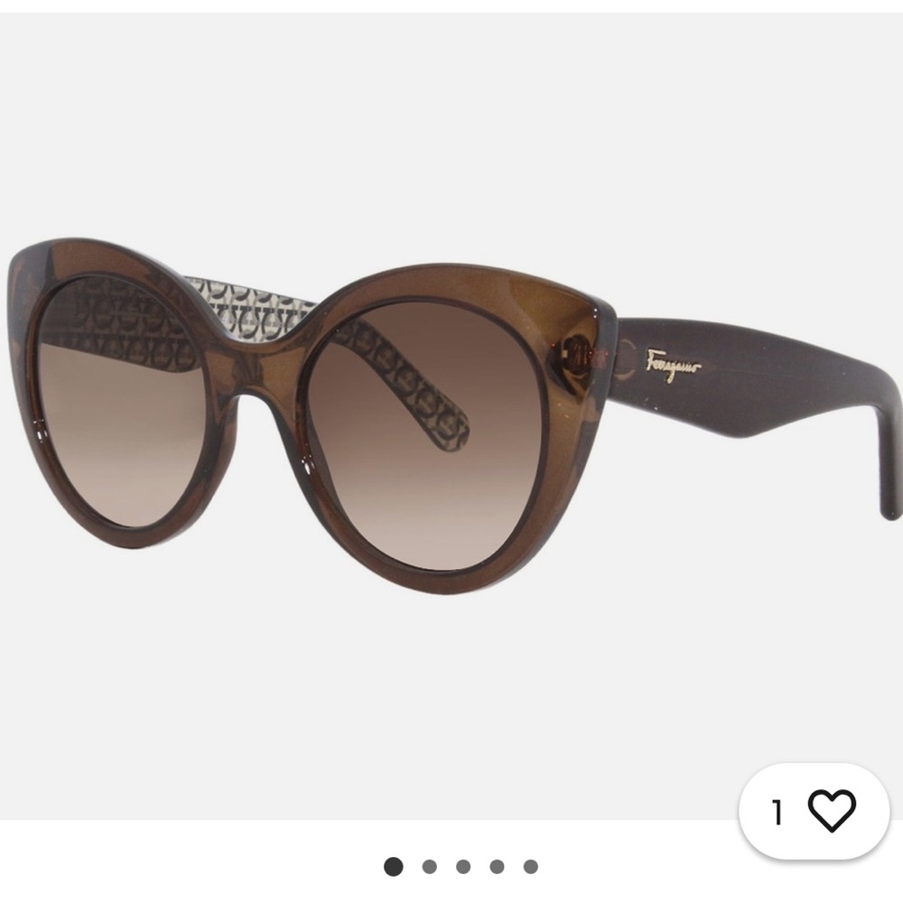 Salvatore Ferragamo NWOT Women's Brown SF964S Sunglasses